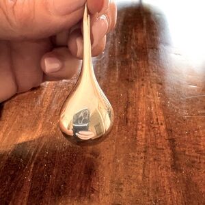 Elegant Sterling Silver Teardrop Pendant